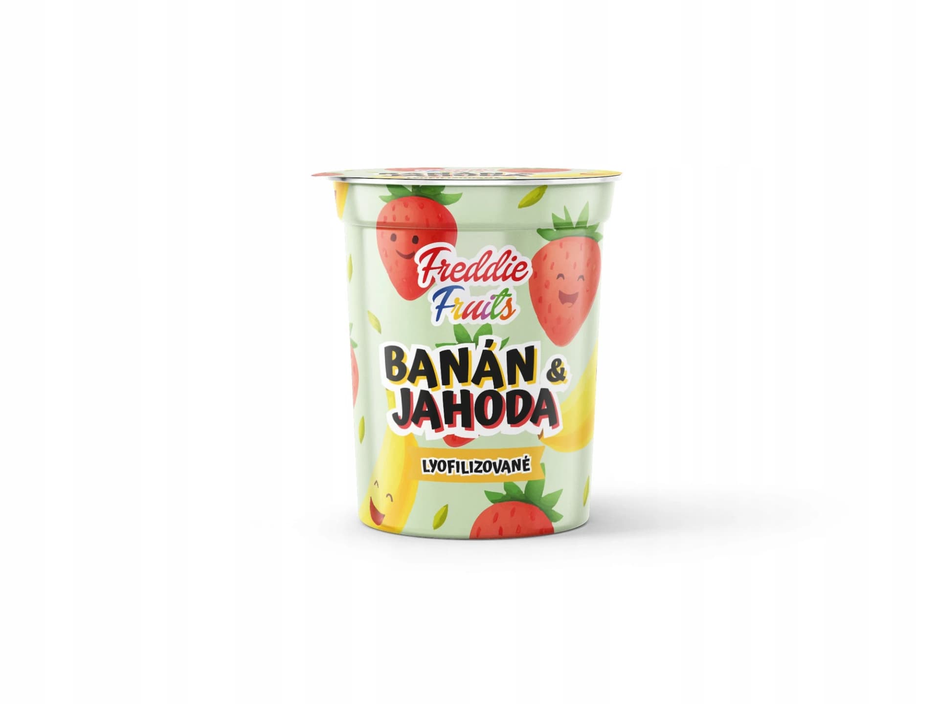 Freddie Fruits lyofilizované banánové a jahodové plátky, 10 g