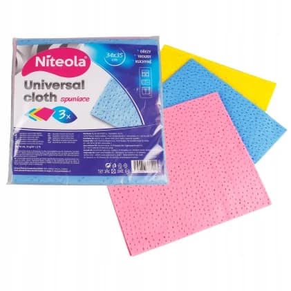 Niteola Spunlace univerzální utěrky 34 × 35 cm, 3 ks