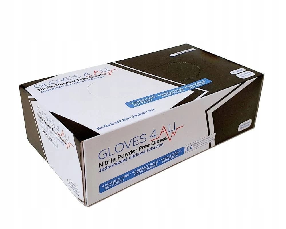 Nitrilové rukavice bez pudru Gloves4All vel XL, růžové 100 ks
