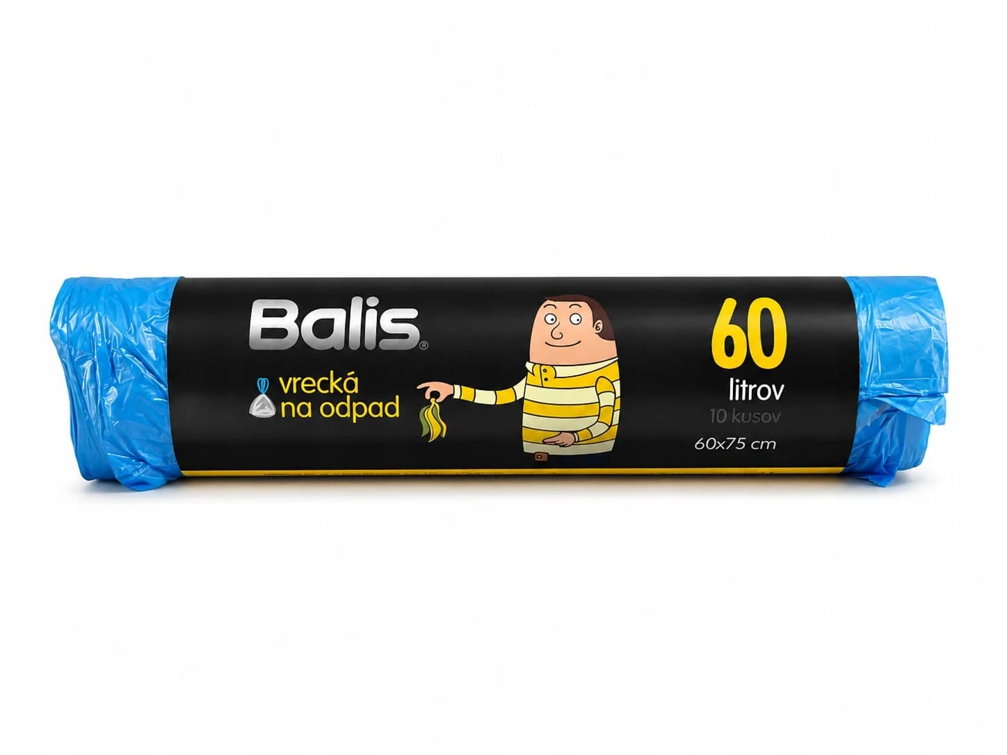 Balis zatahovací pytle na odpad 60 l, modré, 10 ks