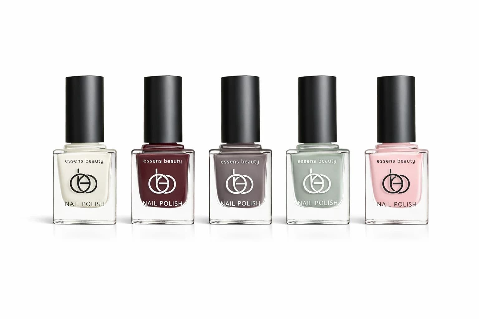 ESSENS Perfect Nudes Set, sada 5 laků na nehty