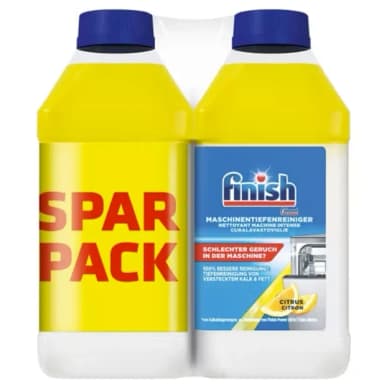 Finish čistič myčky Lemon Sparkle, 2x250 ml