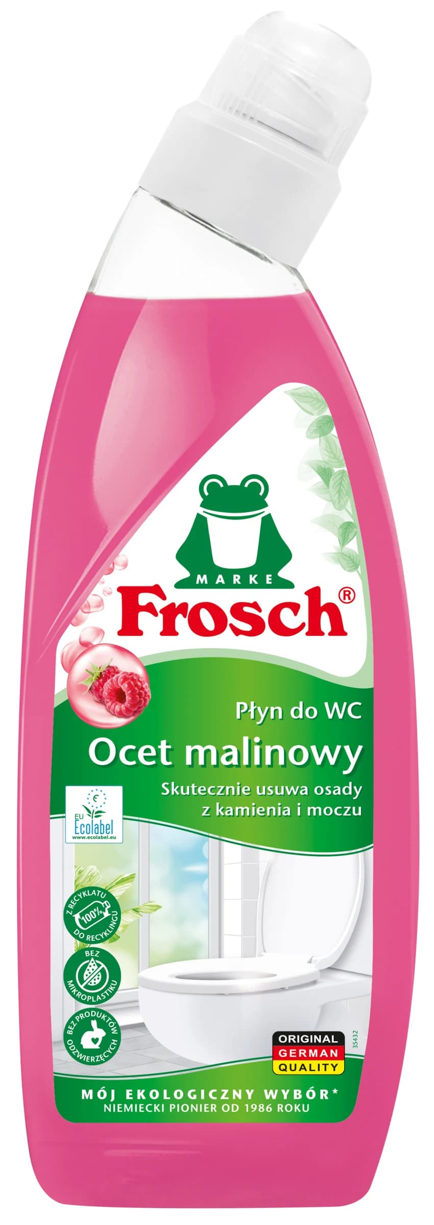 Frosch ekologický čistič na WC proti vodnímu kameni - Malinový 750ml