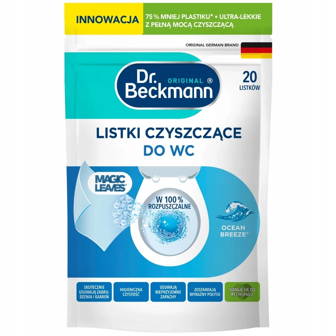 Dr. Beckmann magické čisticí ubrousky do WC - Ocean Breeze