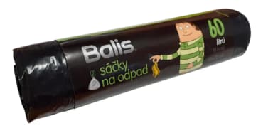 Pytle na odpadky Balis 60L 10ks, se zatahovací páskou