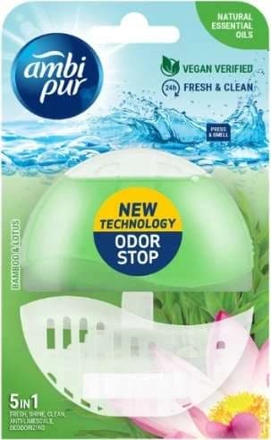 Ambi Pur WC závěska Bamboo & Lotus 5v1, 55 ml