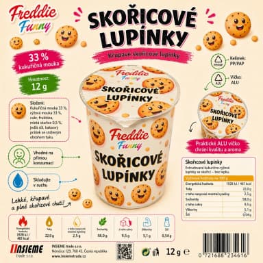 Skořicové lupínky Freddie Snack - 12g