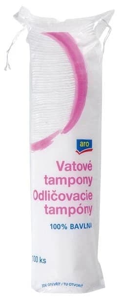 Odličovací tampony Aro 100% bavlna - 100 kusů