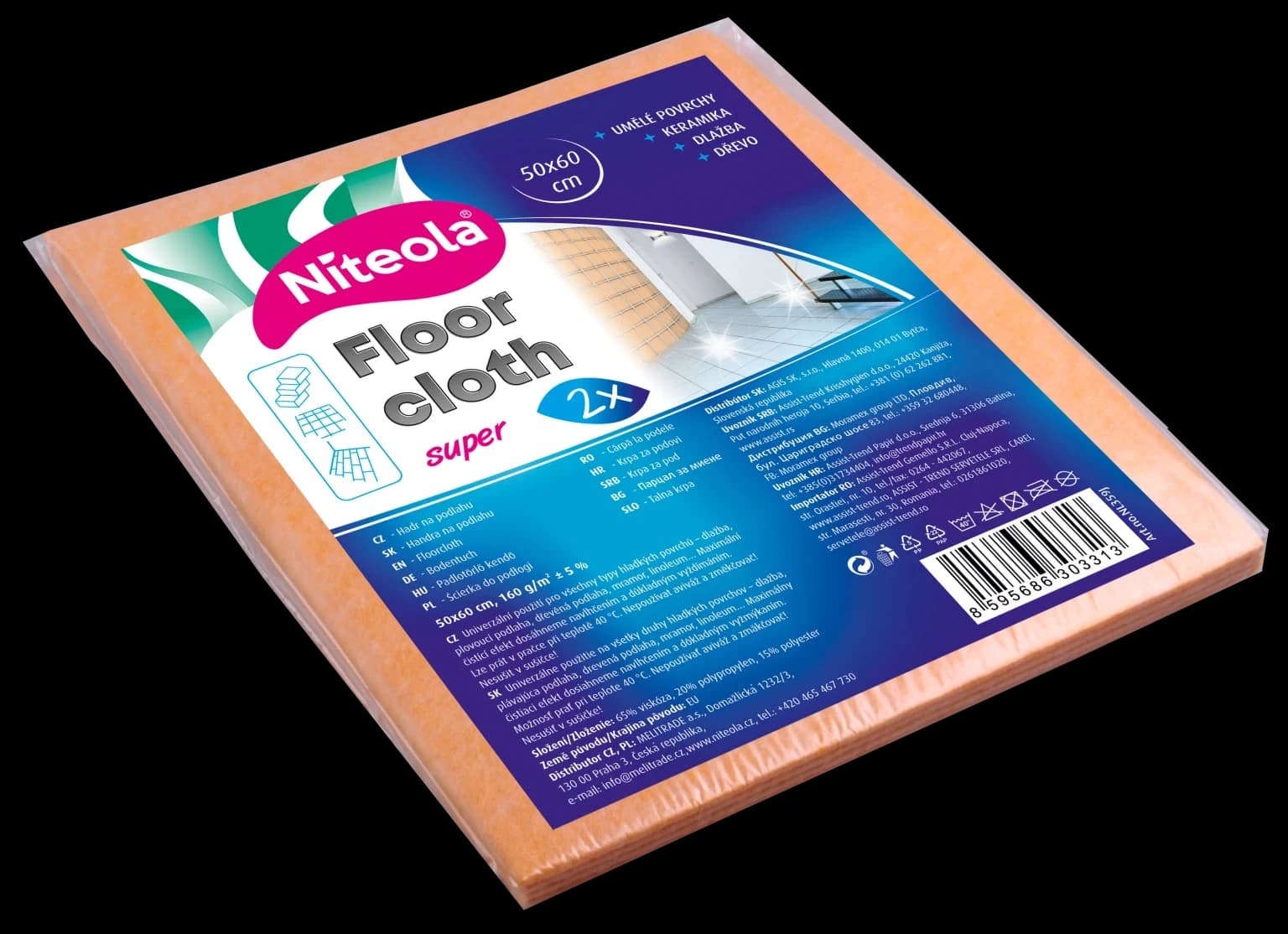 Niteola hadr na podlahu z viskózy SUPER 50x60 cm - 2ks