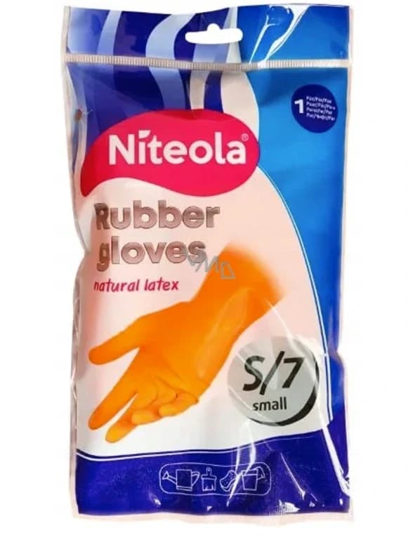 Latexové rukavice Niteola vel. S, 1 pár