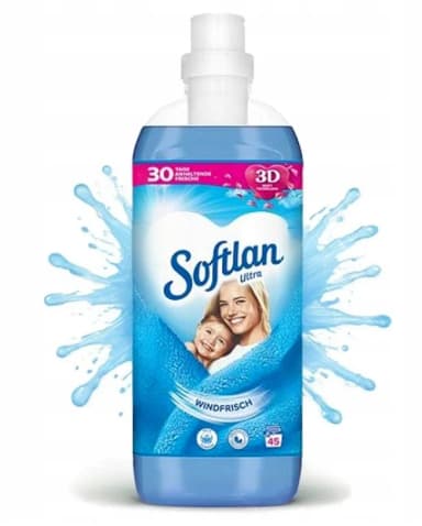 Softlan Ultra tekutá aviváž - Windfrisch modrá, 45 praní 1L
