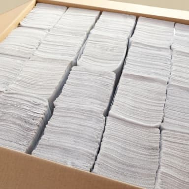 Papírové ručníky ZZ bílé, 2vrstvé, 4000 ks