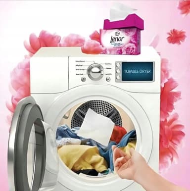 Lenor vonné ubrousky do sušičky Pink Blossom, 34 ks