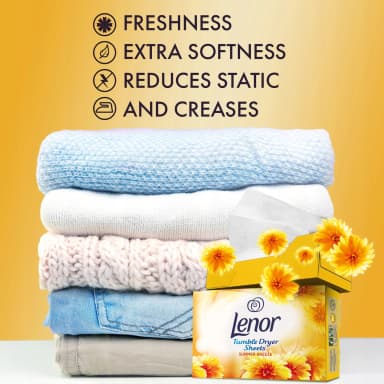 Lenor vonné ubrousky do sušičky Summer Breeze, 34 ks
