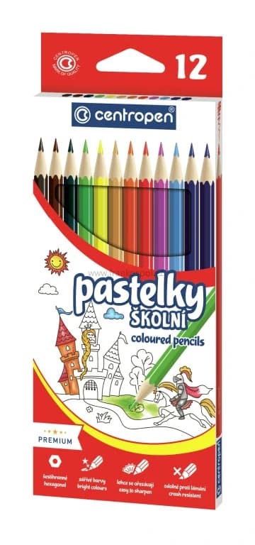 Pastelky CENTROPEN 9520, 12 barev