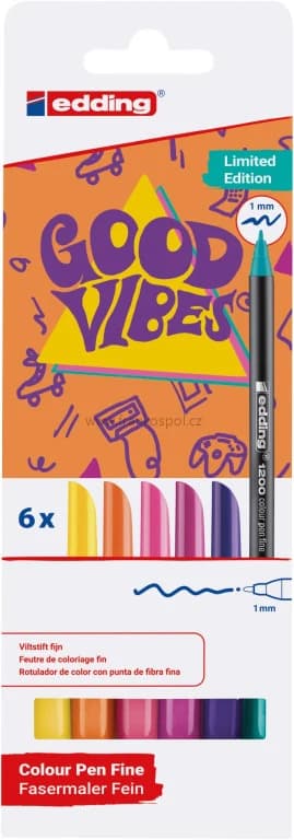 Fixy EDDING 1200 Good Vibes, sada 6 ks