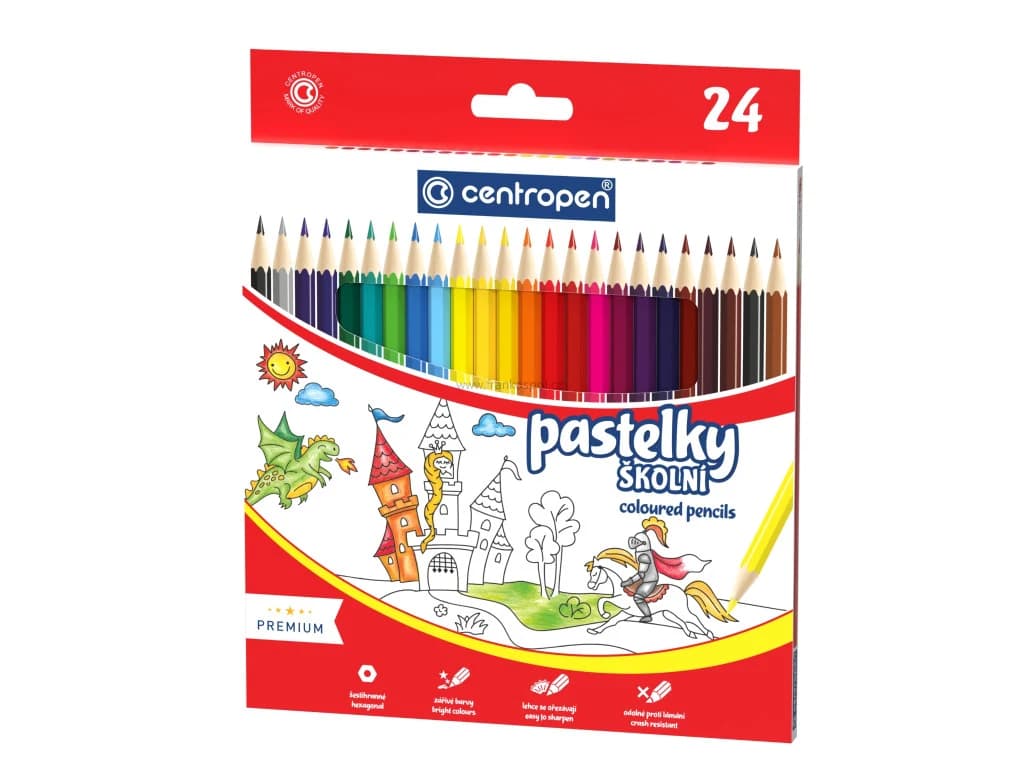 Pastelky CENTROPEN 9520, 24 barev