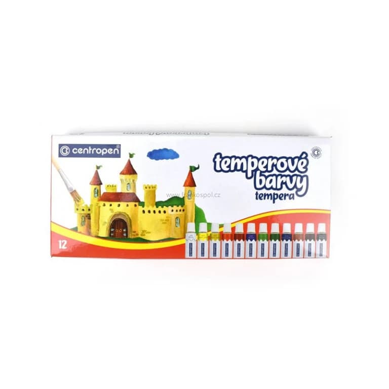 Temperové barvy CENTROPEN 9550, 12 barev
