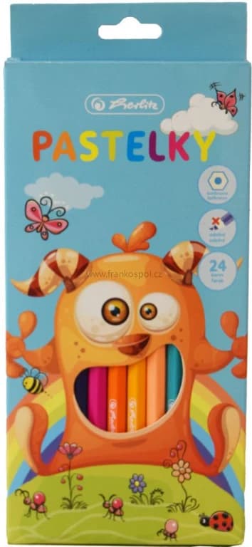 Pastelky HERLITZ příšerka, 24 barev