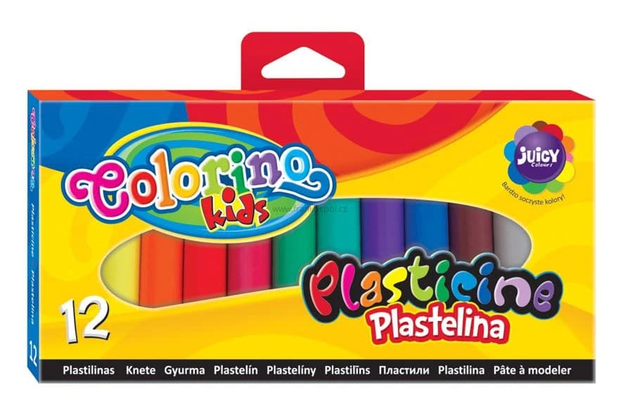 Plastelína COLORINO, 12 barev