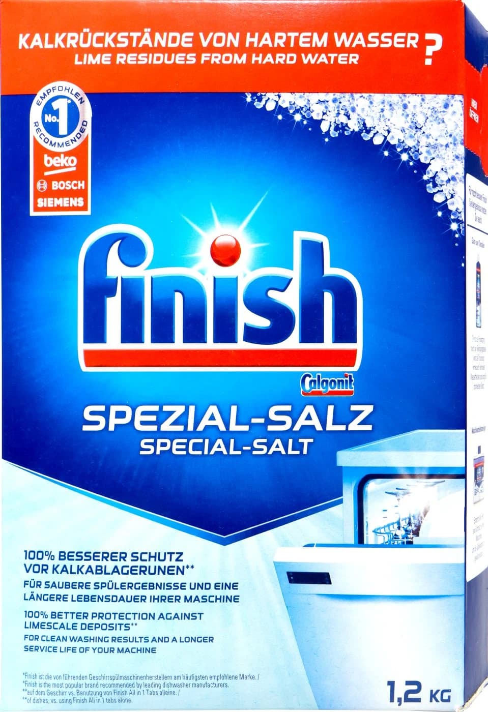 Finish speciální sůl do myčky, 1,2 kg