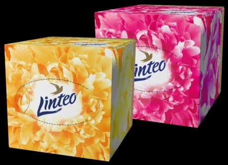 Linteo Premium bílé papírové kapesníky s balzámem, 3vrstvé, 60 ks