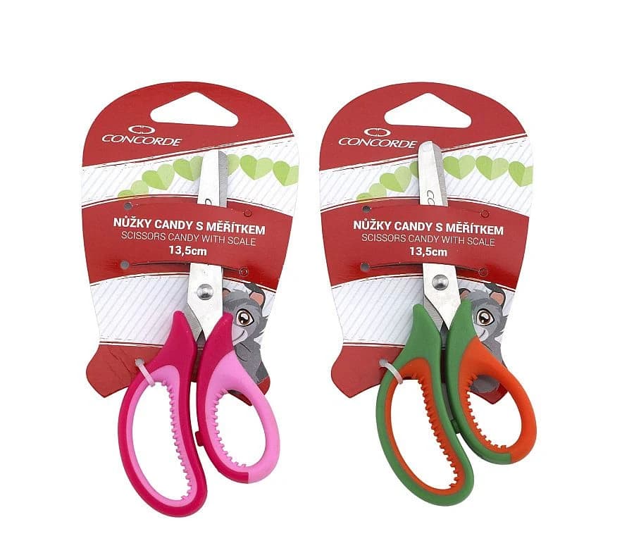 Dětské nůžky CONCORDE Candy, asymetrické, 13,5 cm