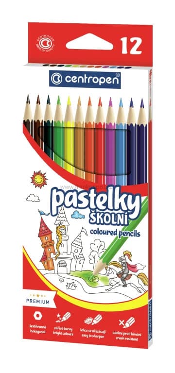 Pastelky CENTROPEN 9520, 12 barev