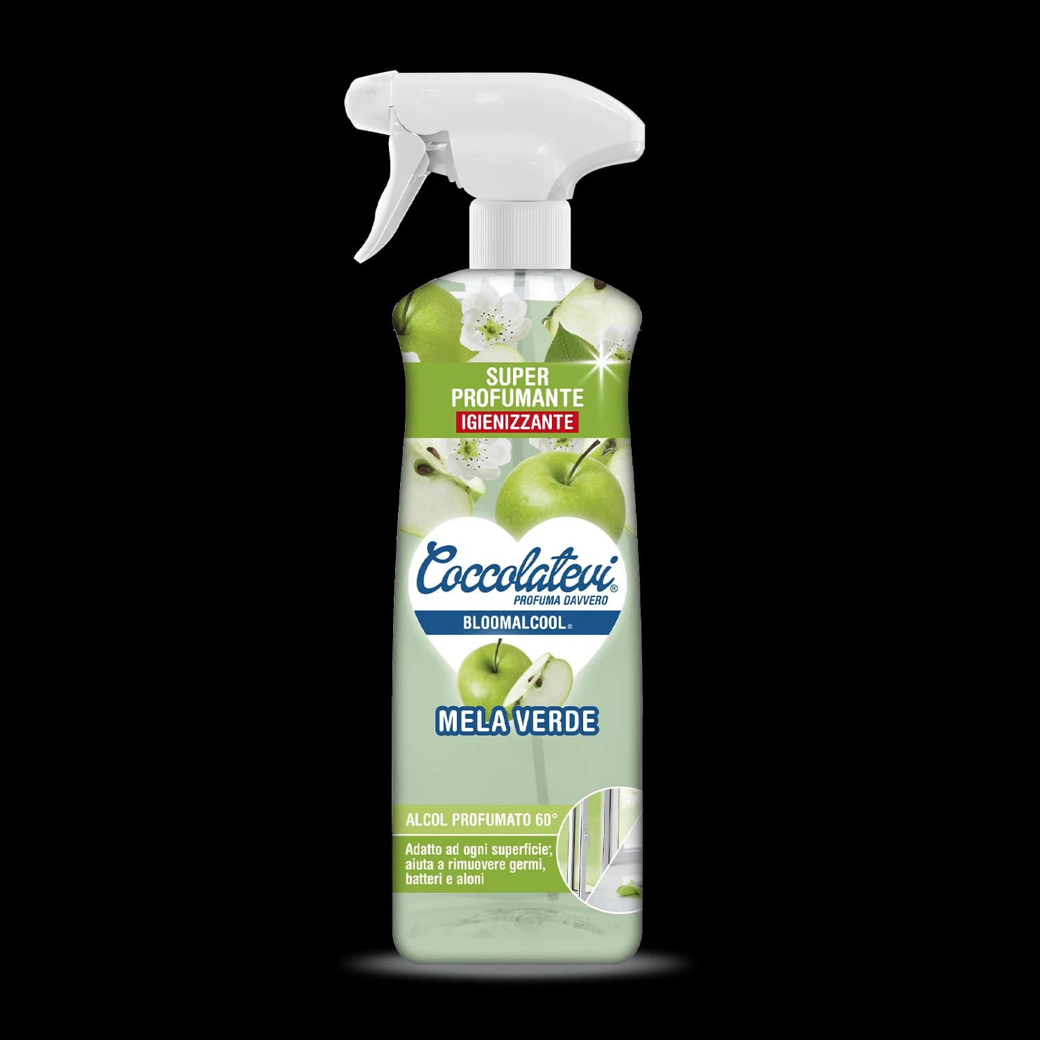 Coccolatevi BloomAlcool univerzální čistič Zelené jablko, 750 ml