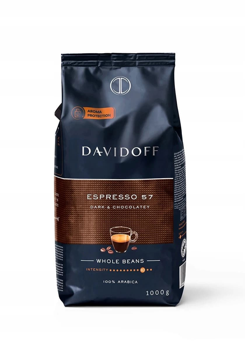 Káva zrnková Davidoff Espresso 57 100% Arabica Dark Chocolate 1 kg