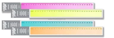 Plastové pravítko 30 cm, barevné
