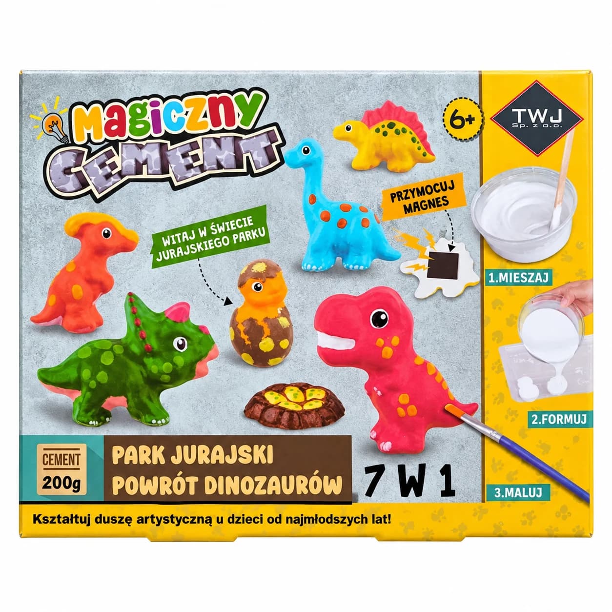 Kreativní sada Kouzelný cement, Jurský park