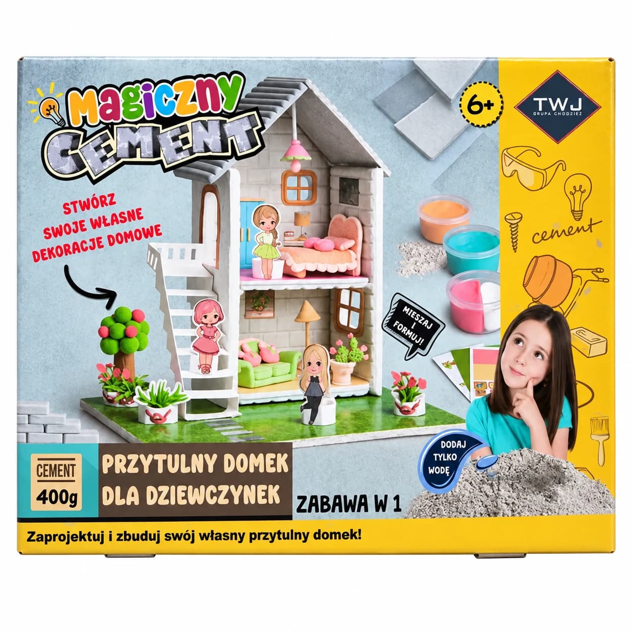 Kreativní sada Kouzelný cement, domeček