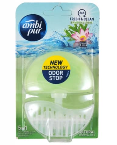 Ambi Pur WC závěska Bamboo & Lotus 5v1, 55 ml