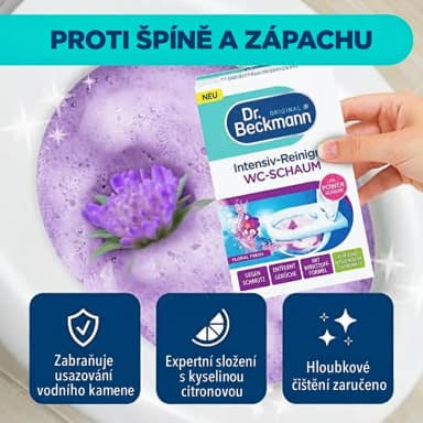 Dr. Beckmann intenzivní čisticí pěna na WC Floral Fresh, 3 × 100 g