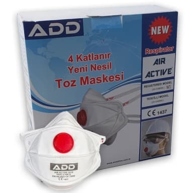 Ochranný respirátor FFP3 ADD AIR ACTIVE - bez ventilku 30 ks
