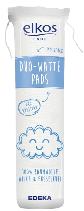 elkos Duo-Wattepads kosmetické tampony, 140 ks