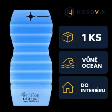 4Toilet vonná závěska do interiéru Oceán, 1 ks, produktová infografika
