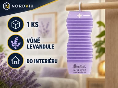 4Toilet vonná závěska do interiéru - Levandule, produktová infografika