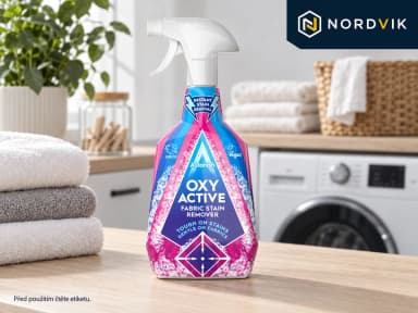 Astonish Oxy Active odstraňovač skvrn na textil, 750 ml, produktová fotografie v prostředí Nordvik