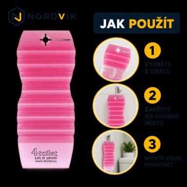 4Toilet vonná závěska do interiéru Meloun, 1 ks, návod k použití
