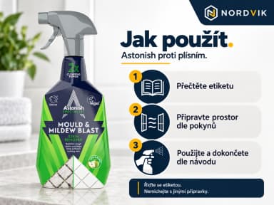 Astonish Specialist odstraňovač plísní, 750 ml, návod k použití