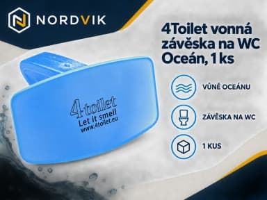 4Toilet vonná závěska na WC Oceán, 1 ks, produktová infografika