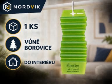 4Toilet vonná závěska do interiéru Borovice, 1 ks, produktová infografika