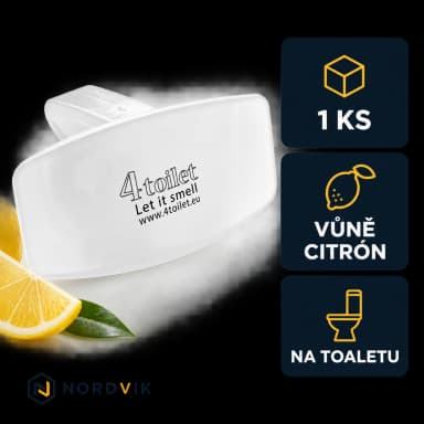 4Toilet vonná závěska na WC Citrón, 1 ks, produktová infografika