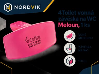 4Toilet vonná závěska na WC Meloun, 1 ks, produktová infografika
