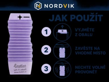 4Toilet vonná závěska do interiéru - Levandule, návod k použití