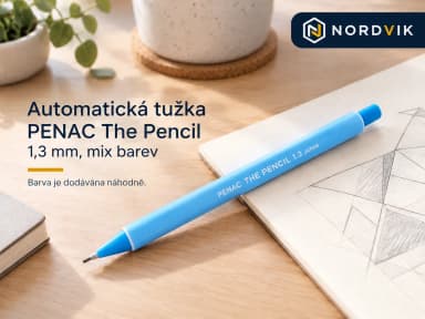 Automatická tužka PENAC The Pencil, 1,3 mm, mix barev, produktová fotografie v prostředí Nordvik