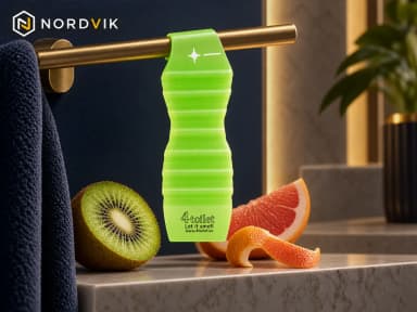 4Toilet vonná závěska do interiéru Kiwi s grapefruitem, 1 ks, produktová fotografie v prostředí Nordvik