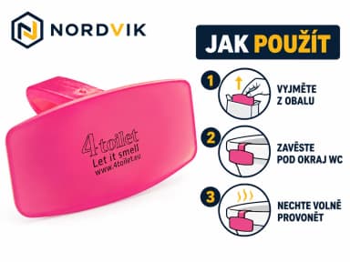 4Toilet vonná závěska na WC Meloun, 1 ks, návod k použití